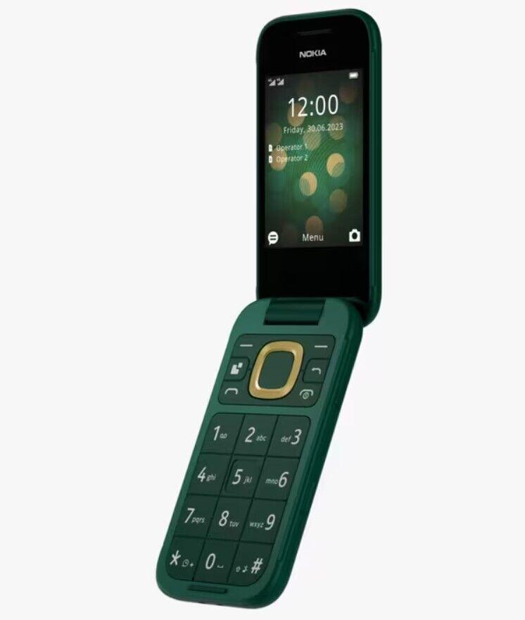 GENUINE Nokia 2660 Flip 4G Unlocked Dual Sim 4G version BIG BUTTONS for Elderly