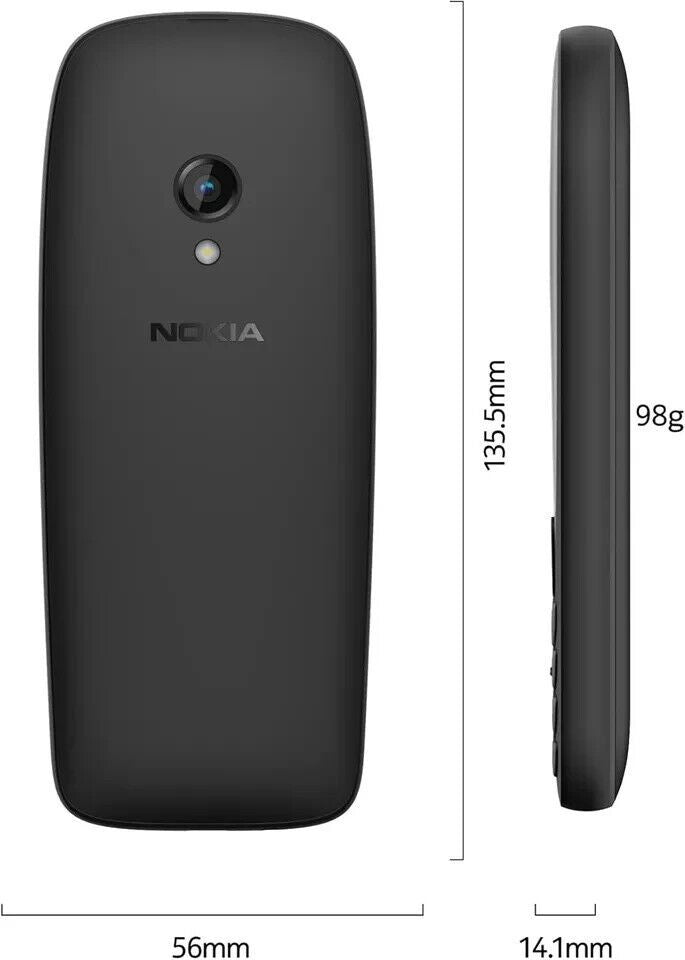 Nokia 6310 (2021) Dual Sim Unlocked Black, Yellow & Green