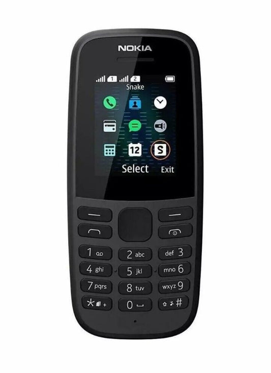 Nokia 105 Dual Sim - Brand New Mobile Phone Unlocked Sim Free - Black Colour box of 10 units wholesale price