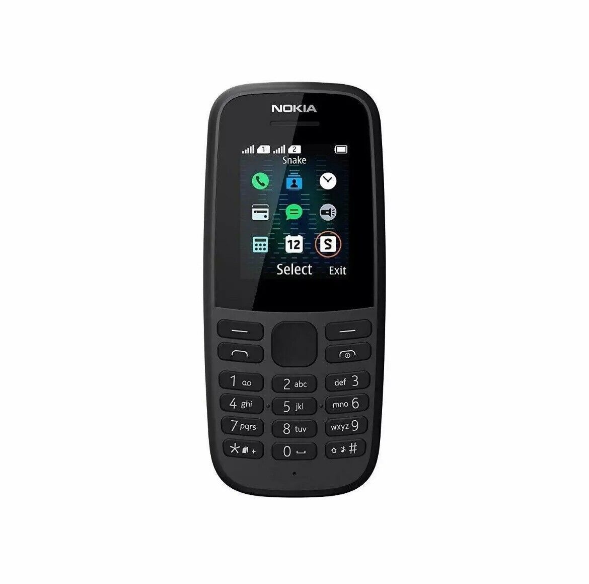 Nokia 105 Dual Sim - Brand New Mobile Phone Unlocked Sim Free - Black Colour box of 10 units wholesale price