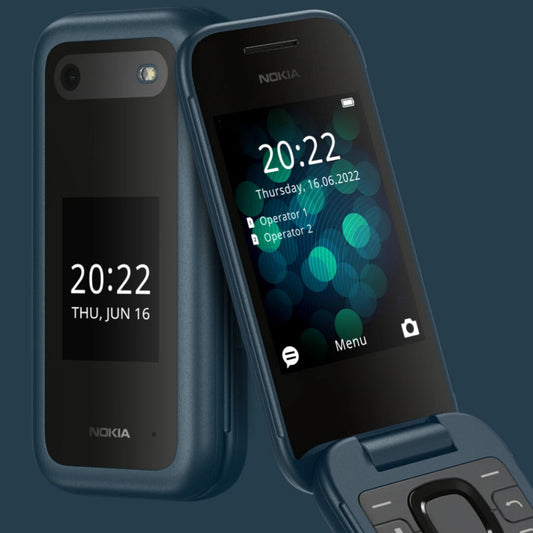 GENUINE Nokia 2660 Flip 4G Unlocked Dual Sim 4G version BIG BUTTONS for Elderly