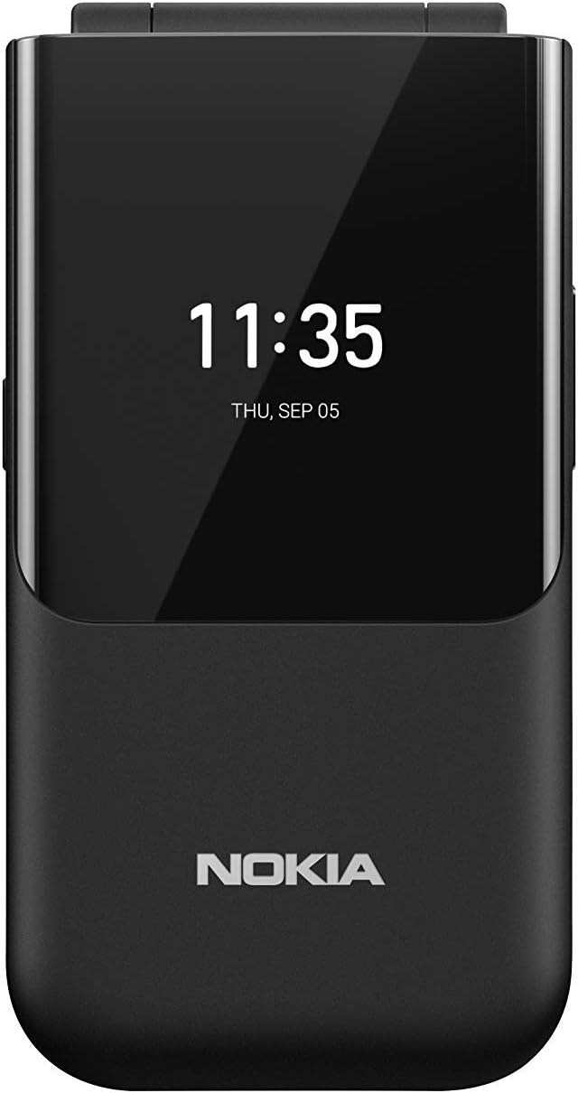Nokia 2720 Flip 2G Dual SIM Unlocked, 2.8 Inch-Brand New Sealed Box-Black-White & Red