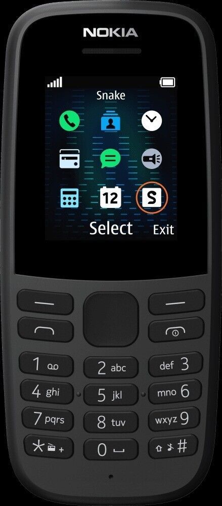 Nokia 105 Dual Sim - Brand New Mobile Phone Unlocked Sim Free - Black Colour box of 10 units wholesale price